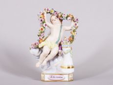 Devisenkind "Je les ramène.", Entwurf Michel Victor Acier für Meissen, um 1900 