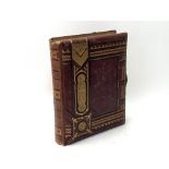 LATE 19TH CENTRUY MUSICAL PHOTOGRAPH ALBUM,  with gilt highlighted, Morocco covers and colour
