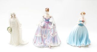 Three Coalport figurines to include The magic of Vienna 2437/7500, Dearest Rose 3495/9500 and