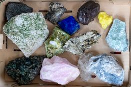 A mixed collection of mixed inter continental rocks and crystals.