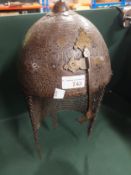 A late 18th / early 19th century Kulah - Kuhd islamic indio - Persian helmet.  having calligraphic