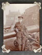 World War I: original photographs from Dr. Wakefield’s time during the war, mounted in contemp.