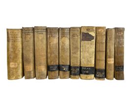 [JUDAICA]. A collection of antiquarian Jewish theological books, predominantly bound in contemporary