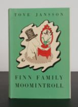 JANSSON, Tove. Finn Family Moomintroll, FIRST ENGLISH EDITION, FIRST IMPRESSION, illustrated by