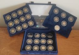 A Westminster Mint coin case containing a complete set of twenty nine 2012 Royal Mint limited