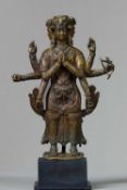 STANDING BRONZE AVALOKITESHVARA TIBET 15TH CENTURY