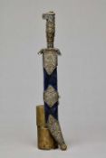 CEREMONIAL DAGGER WITH SCABBARD PERSIA OR OTTOMAN EMPIRE, 19TH CENTURY