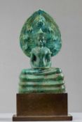 BUDDHA MUCHALINDA BRONZE KHMER LOPBURI 13TH CENTURY