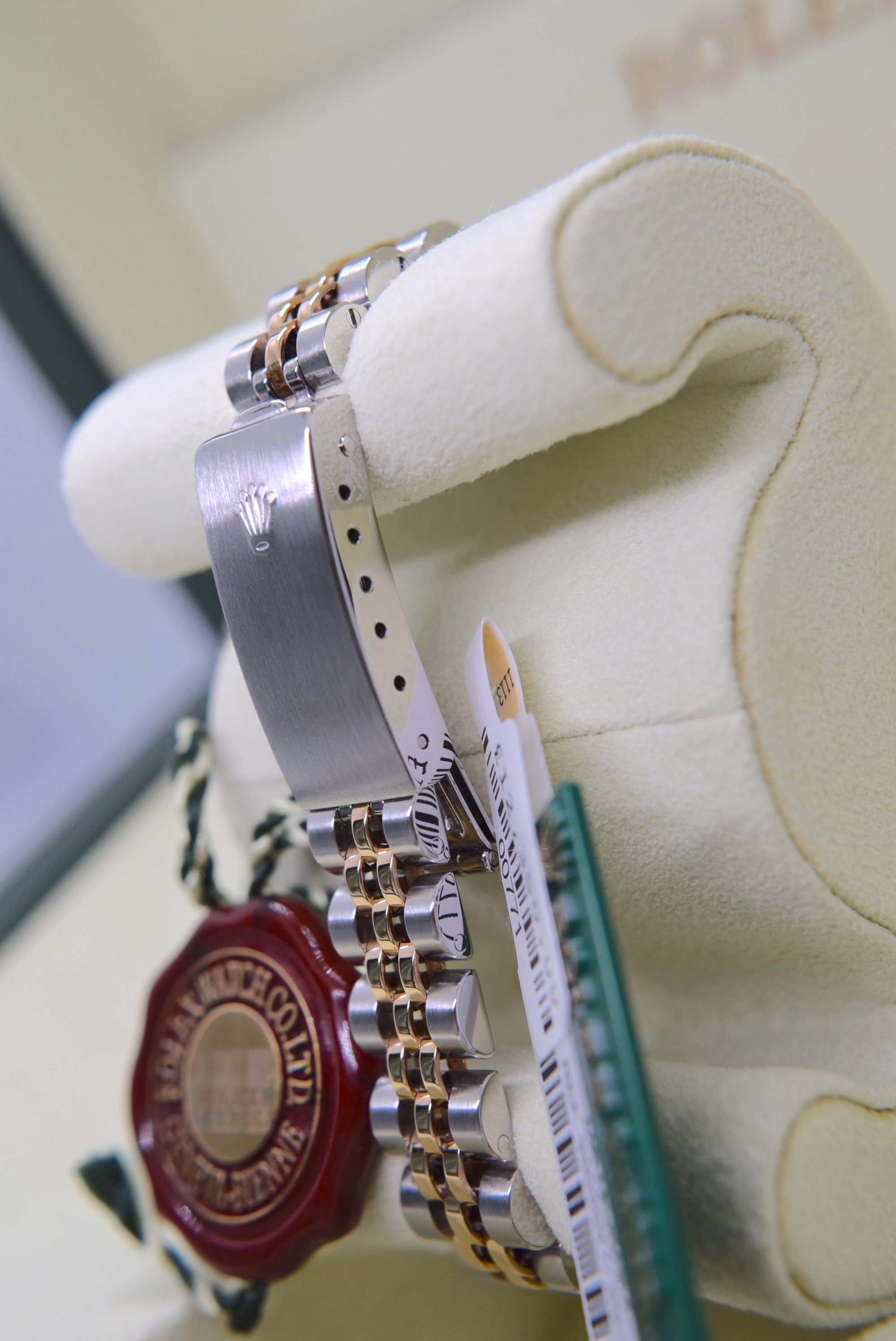 ROLEX DATEJUST "JUBILEE" 26' WHITE LUSTRE - 18K YELLOW GOLD & STEEL REF. 69173 (*FULL SET*) - Image 10 of 22