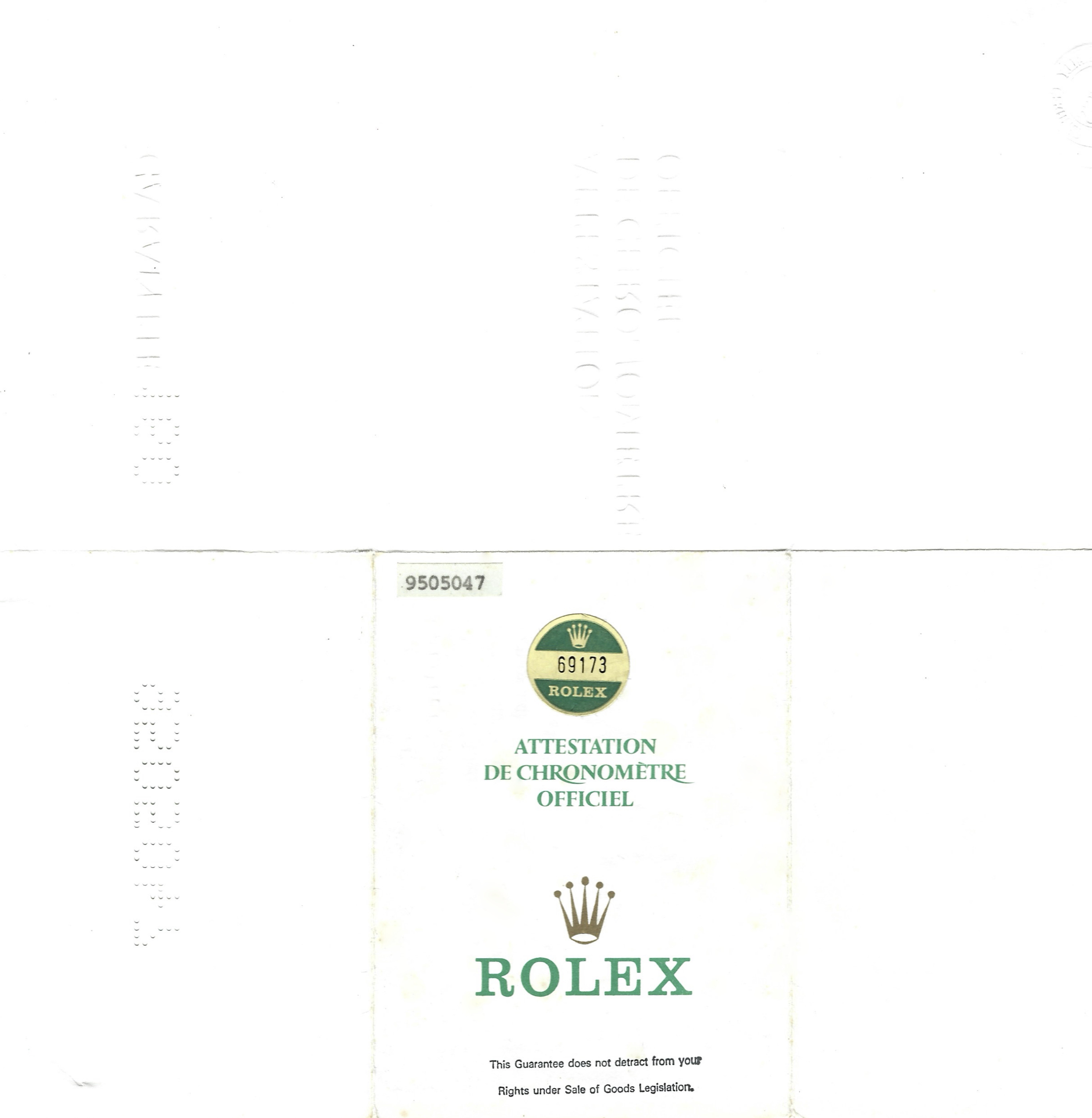 ROLEX DATEJUST "JUBILEE" 26' WHITE LUSTRE - 18K YELLOW GOLD & STEEL REF. 69173 (*FULL SET*) - Image 15 of 22