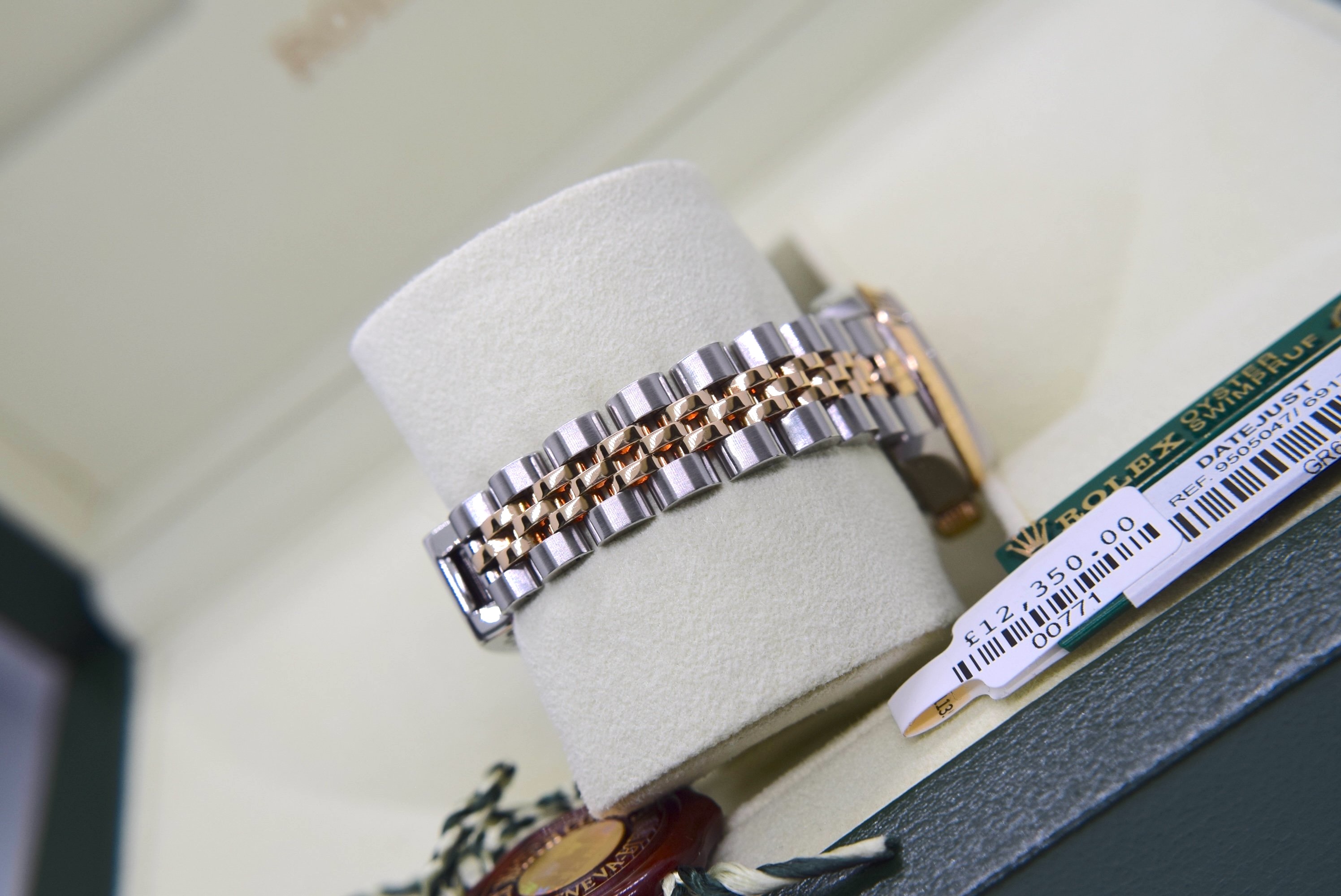 ROLEX DATEJUST "JUBILEE" 26' WHITE LUSTRE - 18K YELLOW GOLD & STEEL REF. 69173 (*FULL SET*) - Image 8 of 22