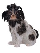 A MEISSEN PORCELAIN FIGURE OF A SPANIEL GERMANY, LATE 19TH – EARLY 20TH CC.