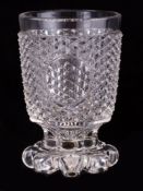 PROBABLY A RUSSIAN IMPERIAL GLASS FACTORY CRYSTAL-CUT GLASS