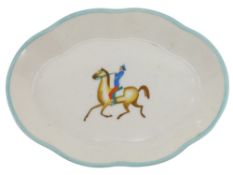 ITALIAN PORCELAIN SAUCER OR SMALL DISH, RICHARD GINORI, DOCCIΑ, ITALY, MID 20TH CENTURY