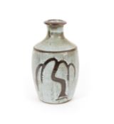 David Leach (1911-2005), a Lowerdown Pottery stoneware Willow design vase, of shouldered form, with 