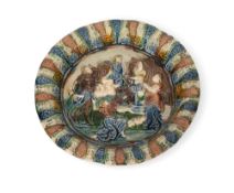 An early French lead-glazed earthenware dish, late 16th/early 17th century, Bernard Palissy or follo