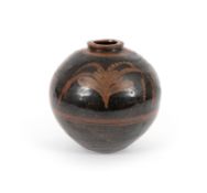 David Leach (1911-2005), a Lowerdown Pottery stoneware jar, decorated with a wax relief Foxglove des