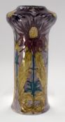 An S Hancock & Sons Morrisware vase designed by George Cartlidge, model C17-24, of cylindrical f
