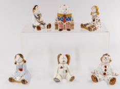 Six Royal Crown Derby 'Treasures of Childhood' figures, modern, including Humpty Dumpty, Rag Doll, F