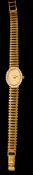 Watches: an 18ct yellow gold ladies quartz wristwatch by Carino, London 1991, with integral graduate