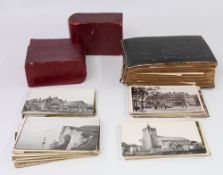 Postcards: an early 20th century album containing numerous photographic and printed topographical po