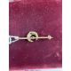 Jewellery: a yellow metal bar brooch, unmarked but testing as 18ct gold, a central crescent set alte - Image 2 of 2