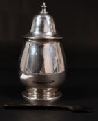The Denis Lacy Hulbert Collection: Silver; a lightly planished Britannia silver French mustard pot, 