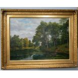 Artwork: Frank Turner, late 19th century English School- Waggoners Wells, oil on canvas, indistinctl
