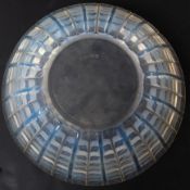 Decorative Arts: a Lalique 'Acacia' pattern bowl, 23cm, rim reduced, together with a Desna glass 'Wo