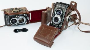 Cameras: a Rolleiflex T Model 1 TLR camera, serial number 2105116, in original case, together with a