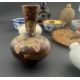 Oriental: a Chinese wicker covered snuff bottle, 6.7cm, a pair of blue and white bottles, 5.0cm, a m - Image 3 of 3