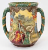 Ceramics: a Royal Doulton loving cup, produced to commemorate the Silver Jubilee of King George V an