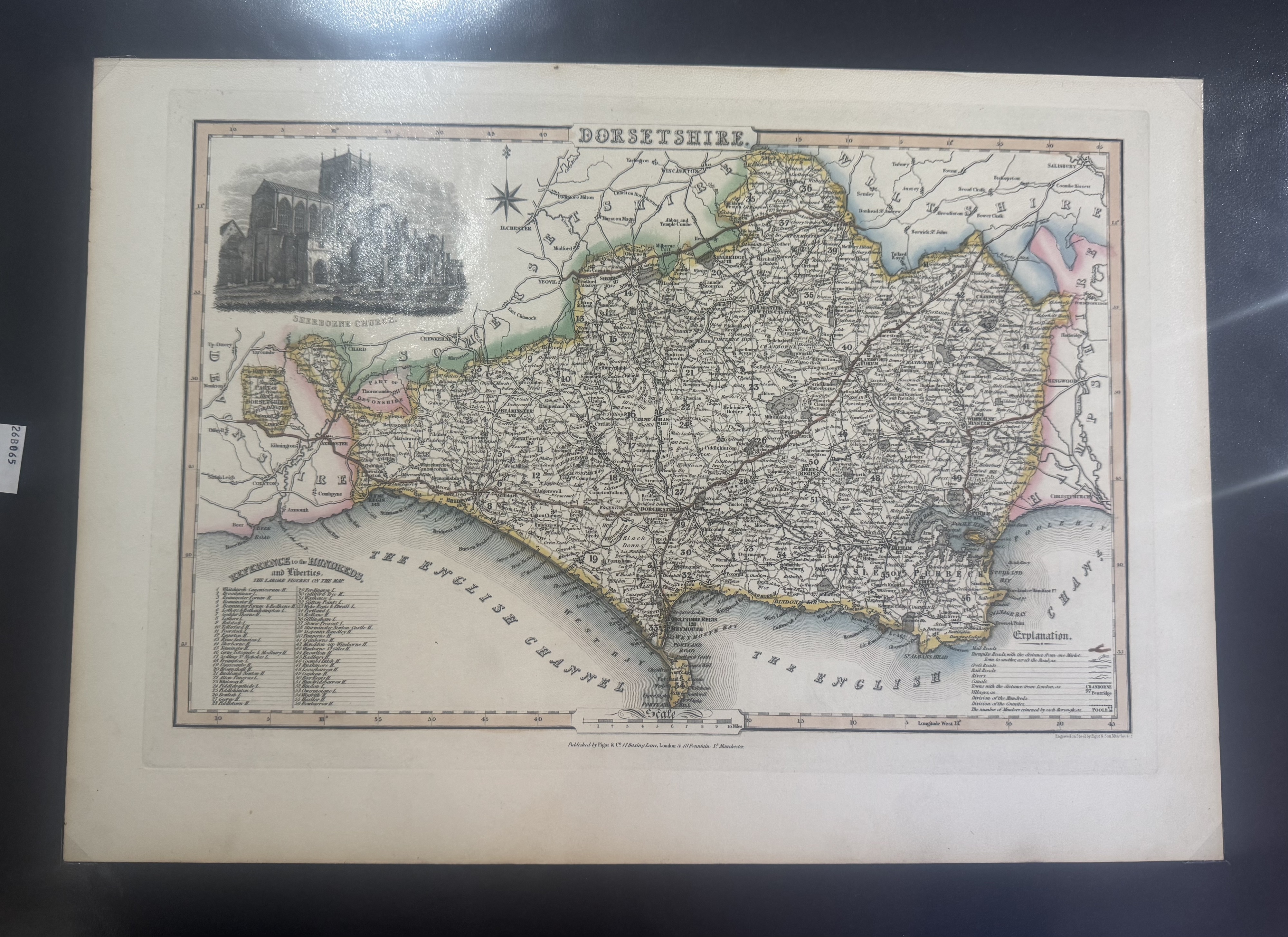 Cartophilia: 1831, Atlas Of The English Counties by TL Murray, hand coloured map of Dorsetshire; 183 - Image 2 of 4