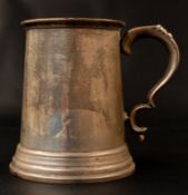 Silver: an early 20th century tankard by AJ Zimmerman, Birmingham 1913, of traditional tapering form