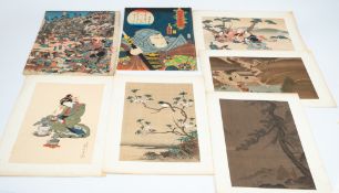 Asian Art: Utagawa Kunisada (1786-1864)- a woodblock print from the Mitate Shiranami Rokkasen series