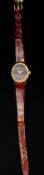 Watches: a ladies yellow metal, testing as 18ct gold, cased wristwatch by Baume & Mercier, with 