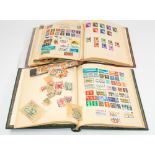 Stamps: two part filled 'Senator' stamp albums by Stanley Gibbons, one Commonwealth, one the rest of