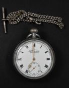 Watches: a chrome cased open faced pocket watch, the 'Everite', by H.Samuel, together with a silver 