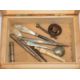 Decorative Arts: a 19th century teardrop scent bottle, a boxed Oleg Cassini bottle, two further glas - Image 3 of 3
