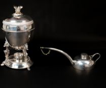The Denis Lacy Hulbert Collection: Silver Plate: a late 19th/ early 20th century egg coddler by Walk