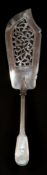 The Denis Lacy Hulbert Collection: Silver; a Victorian fiddle and thread pattern pierced fish server