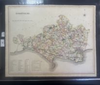 Cartophilia: 1831, Atlas Of The English Counties by TL Murray, hand coloured map of Dorsetshire; 183