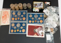Coins: three rolls of 1977 Silver Jubilee crowns; nineteen 1981 Royal Wedding crowns; nineteen 1965 