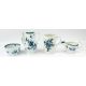 Ceramics: a Worcester blue and white coffee pot, c.1765, painted with the Feather-Mould Floral patte - Image 1 of 6