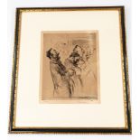 Pictures: Edmund Blampied (Jersey, 1886-1966) 'The Male Voice Choir' Etching Signed in pencil and nu