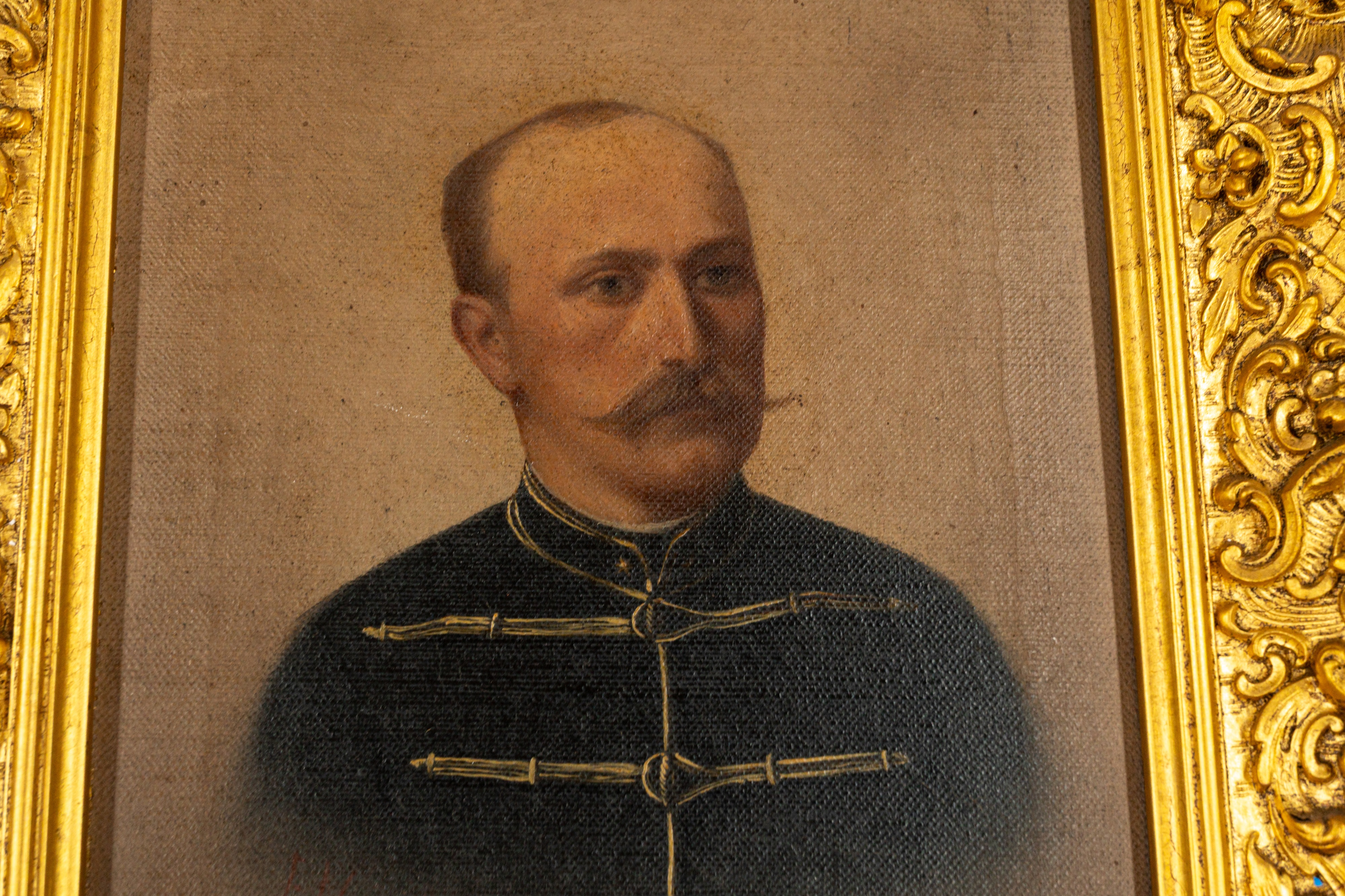 Artwork: a group of two pairs of oleographs, one pair a military gentleman and his wife, the other a - Image 2 of 9