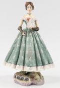 Ceramics: a Royal Worcester figure of Caroline, from the Victorian Series modelled by Ruth Esther an