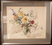 Barbara Crowe (b.1942) 'Late Summer' Signed bottom right, watercolour on paper Framed and glazed, ti
