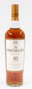 Whisky: Macallan Highland Single Malt Scotch Whisky, 10 Years Old, 700ml.