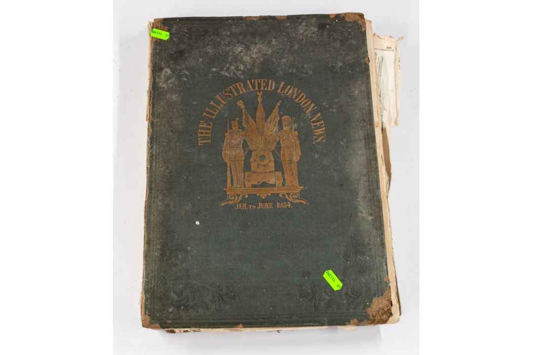 Books: The Illustrated London News, Jan-June 1854, poor condition. - Image 1 of 5